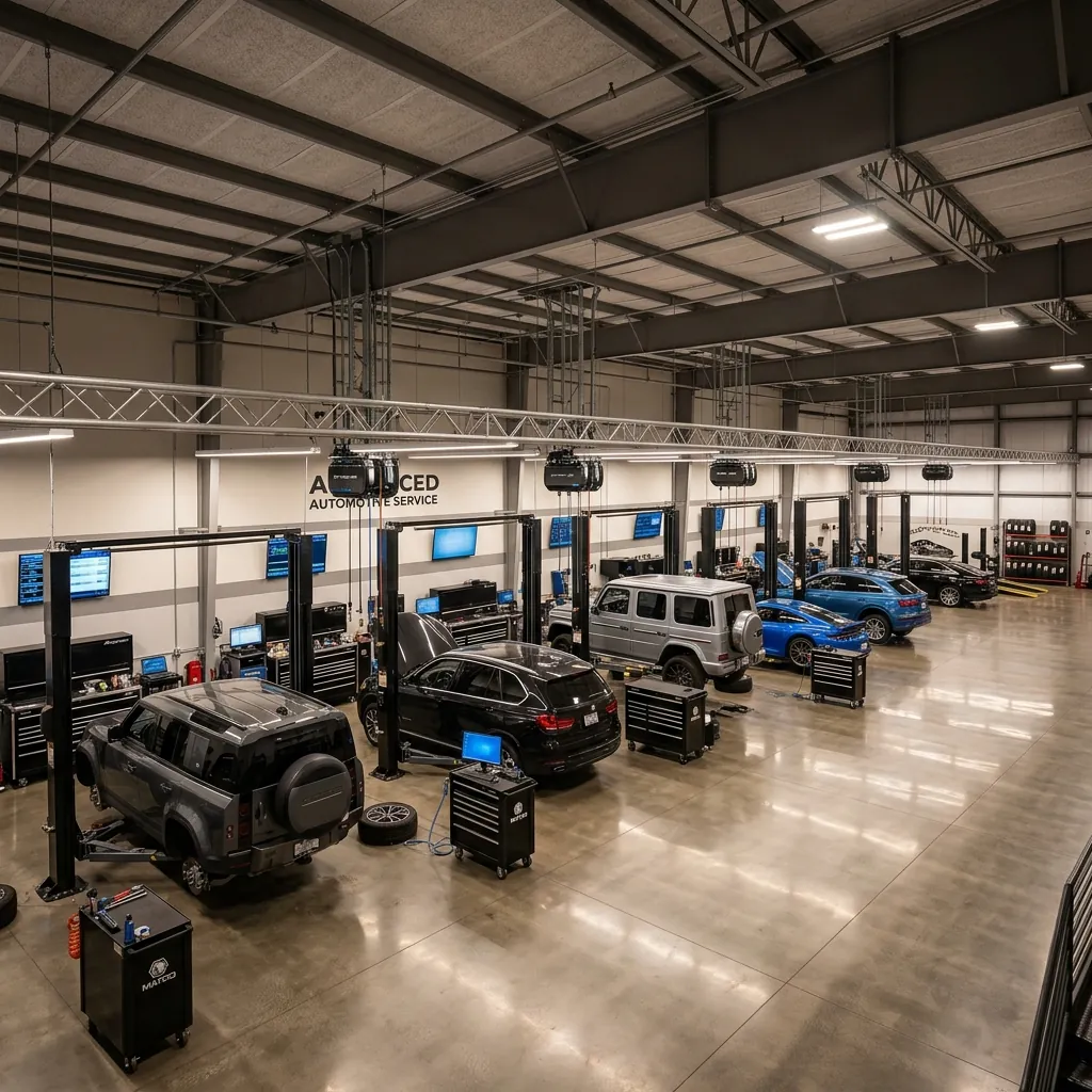 Multi-bay automotive service operation